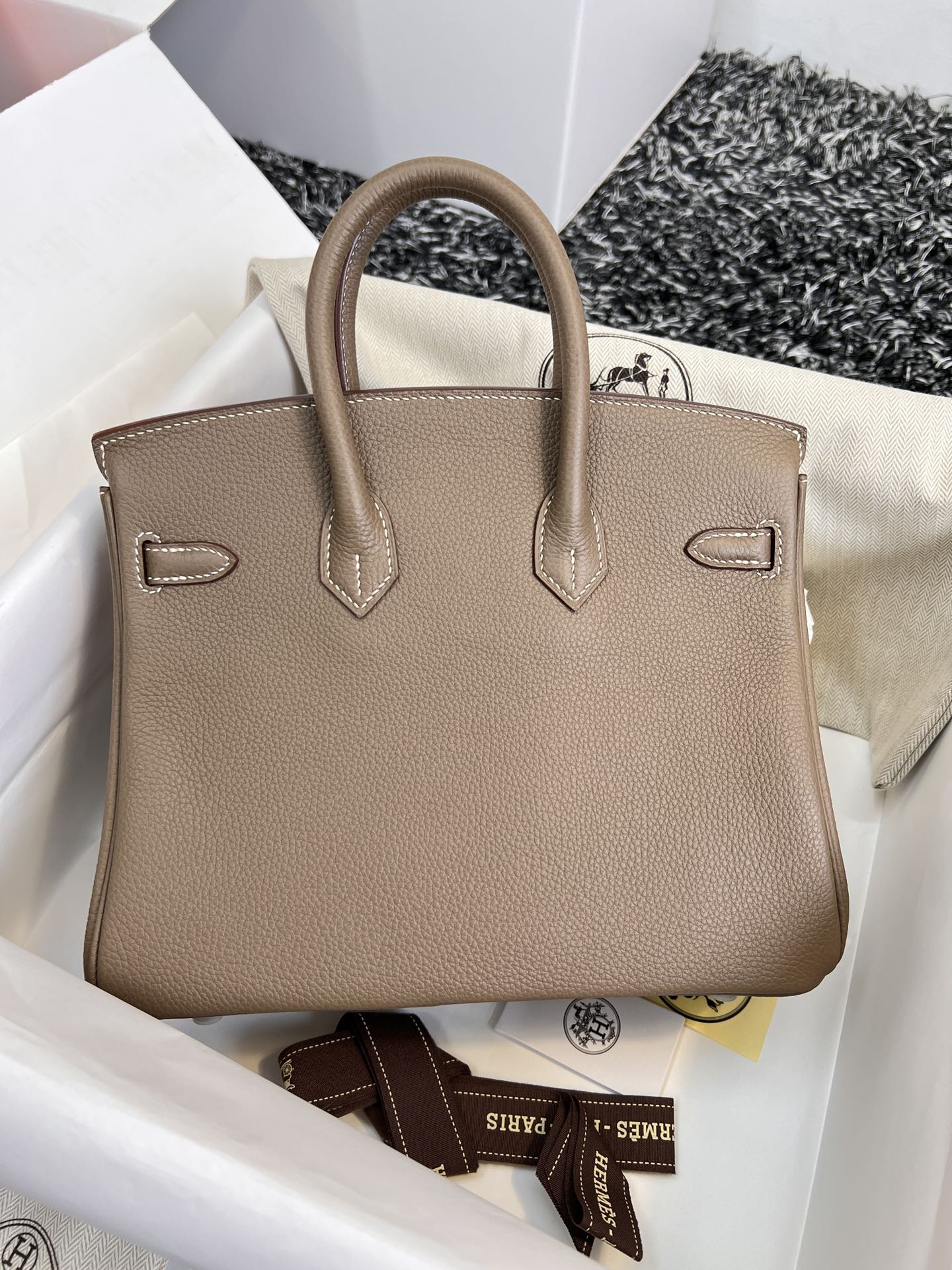 HM バーキン 25cm ブラウン トゴレザー シルバー金具
