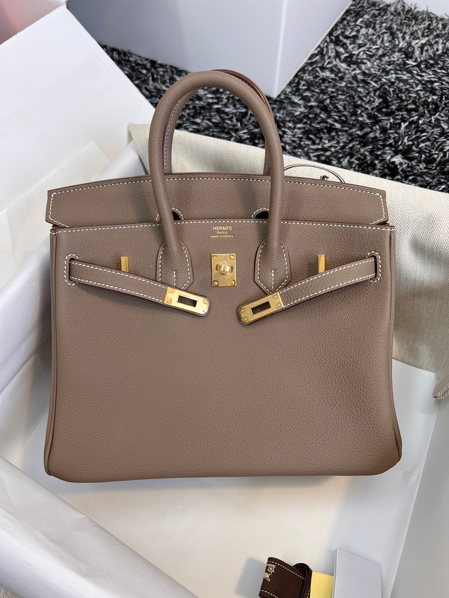 HM バーキン 25cm ブラウン トゴレザー ゴールド金具
