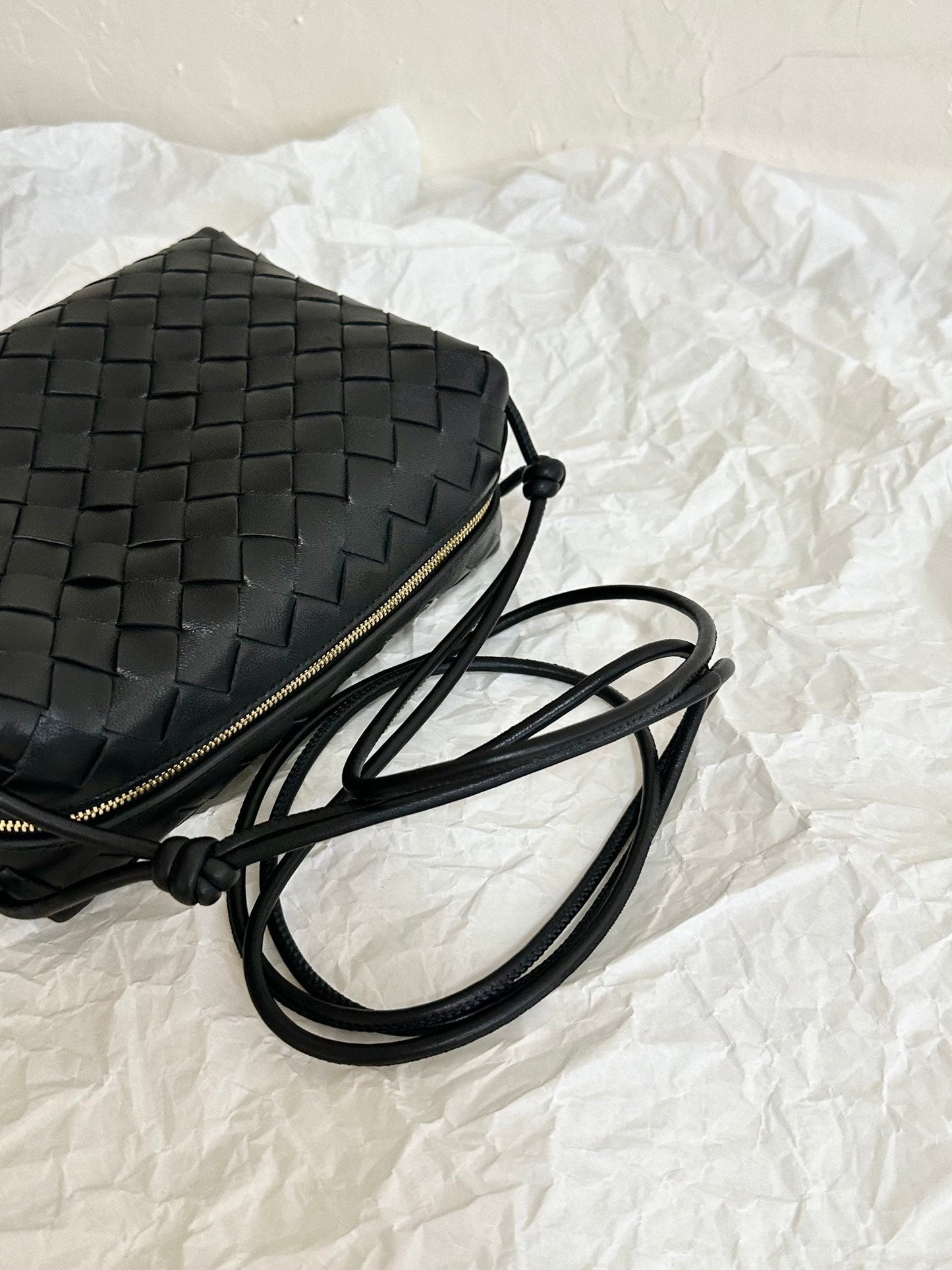 BVループ スモール 23cm ブラック カーフスキン