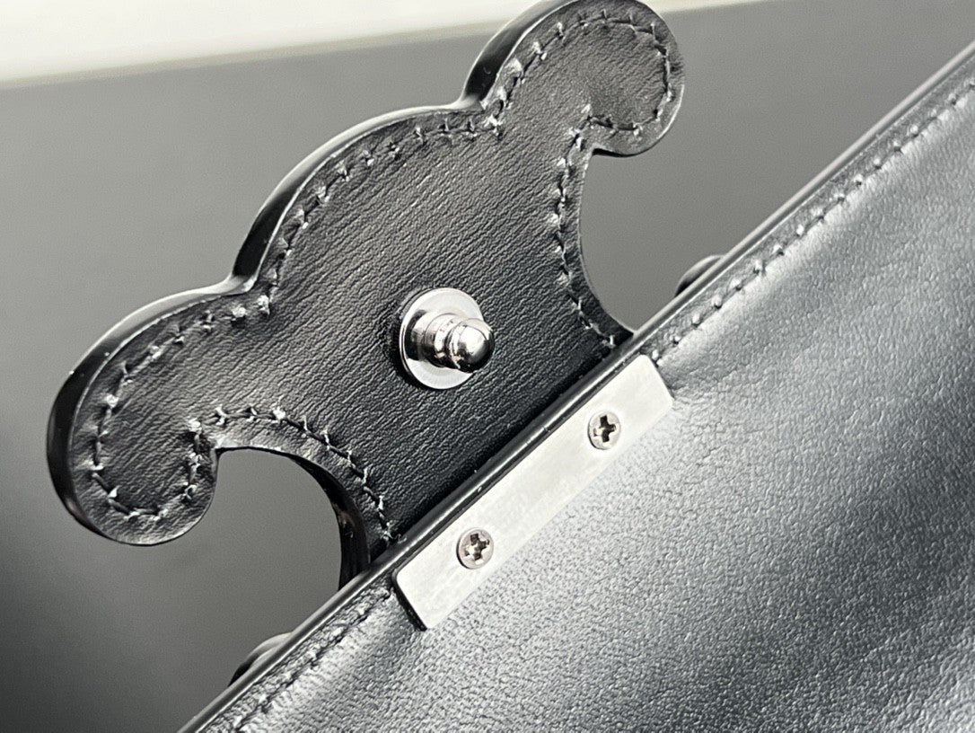 CUIR TRIOMPHE 20 オールブラック カーフスキン