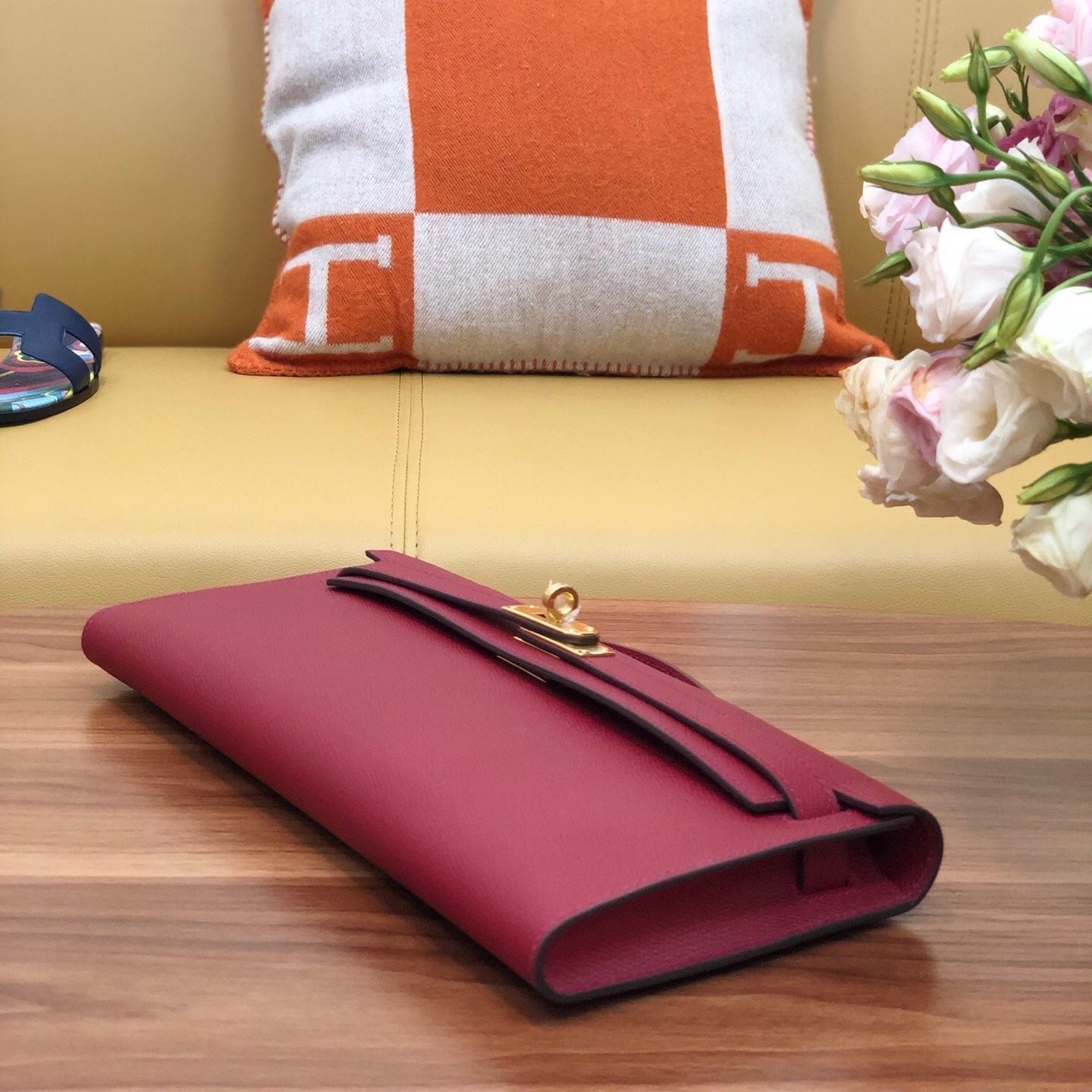 HM ケリーカット 31cm ブリック スウィフト レザー グレー