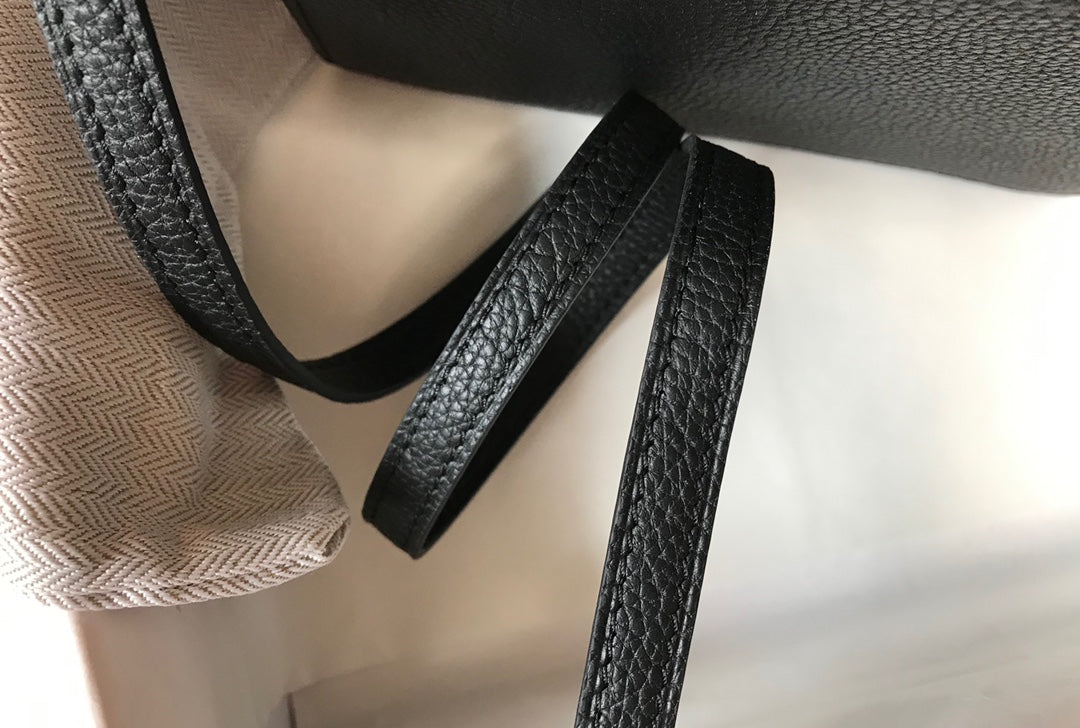 HM SAC ROULIS 19 CUIR TOGO NOIR
