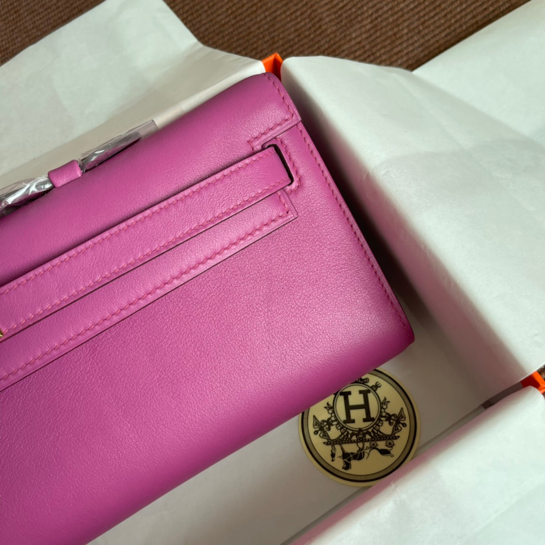 HM ケリーカット 31cm フクシア スウィフトレザー Ghw