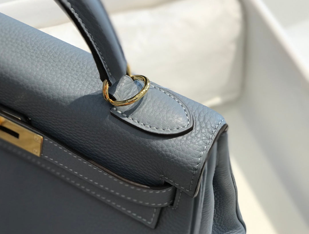 HM ケリー 32cm バッグ 強化グレー トーゴ ゴールド金具