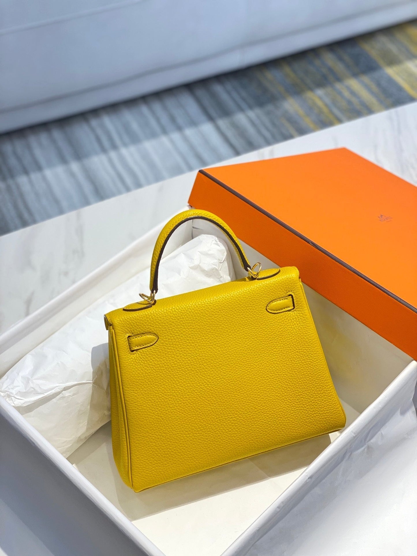 HM KELLY 25CM JAUNE TOGO QUINCAILLERIE OR
