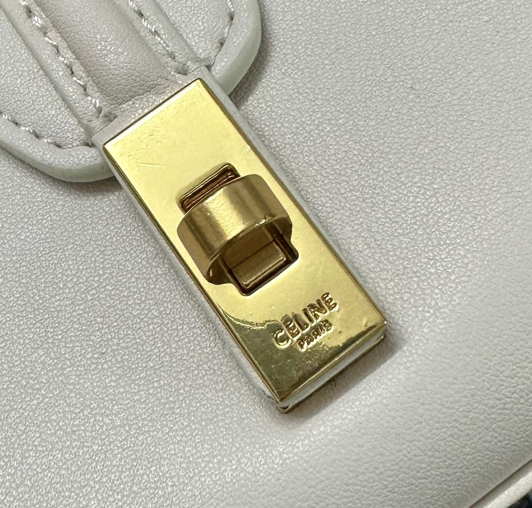CLASSIC MINI 18 CUIR DE VEAU BLANC