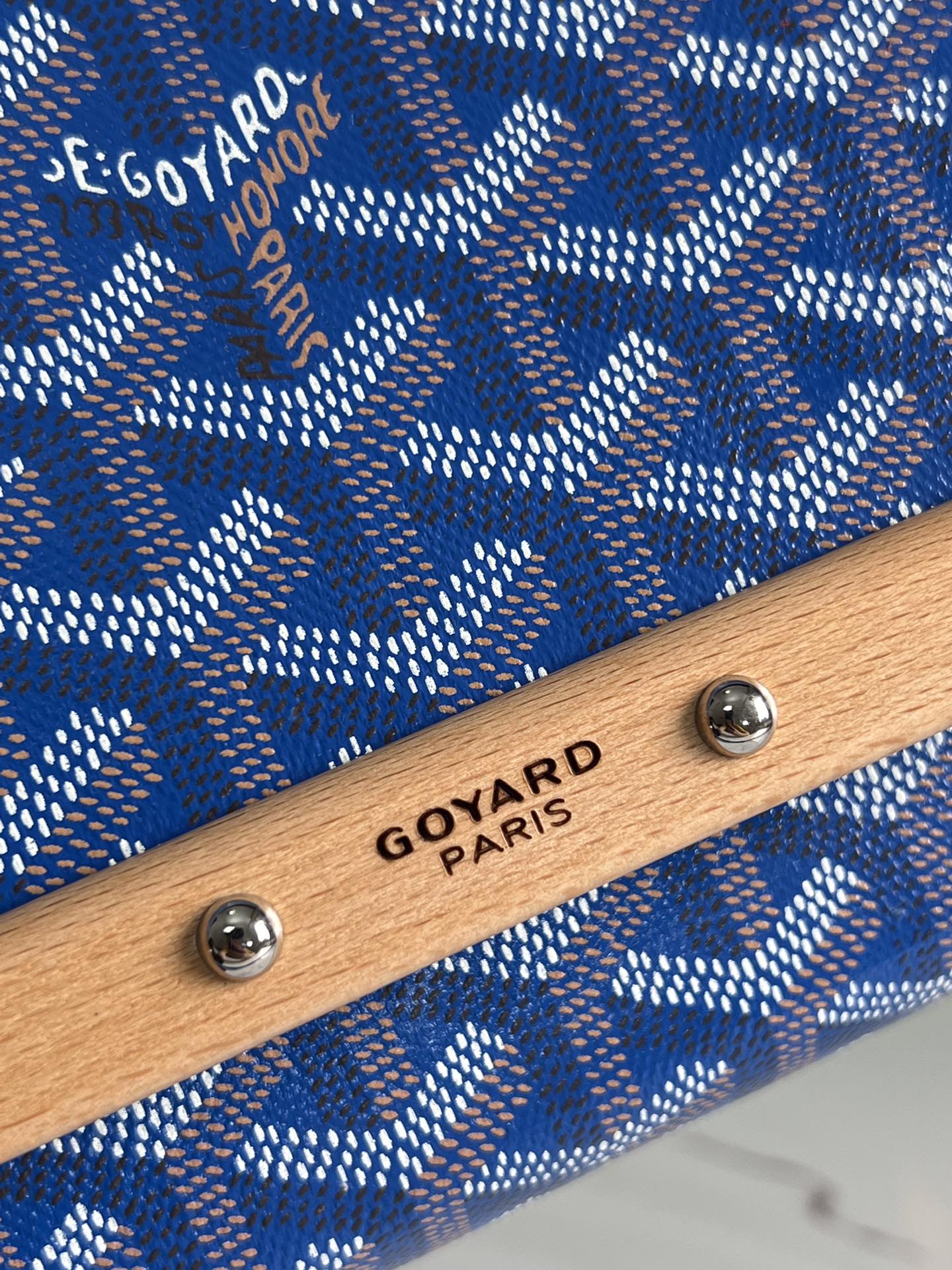 POCHETTE MONTE-CARLO PM 25 EN TOILE GOYARDINE BLEU SAPHIR