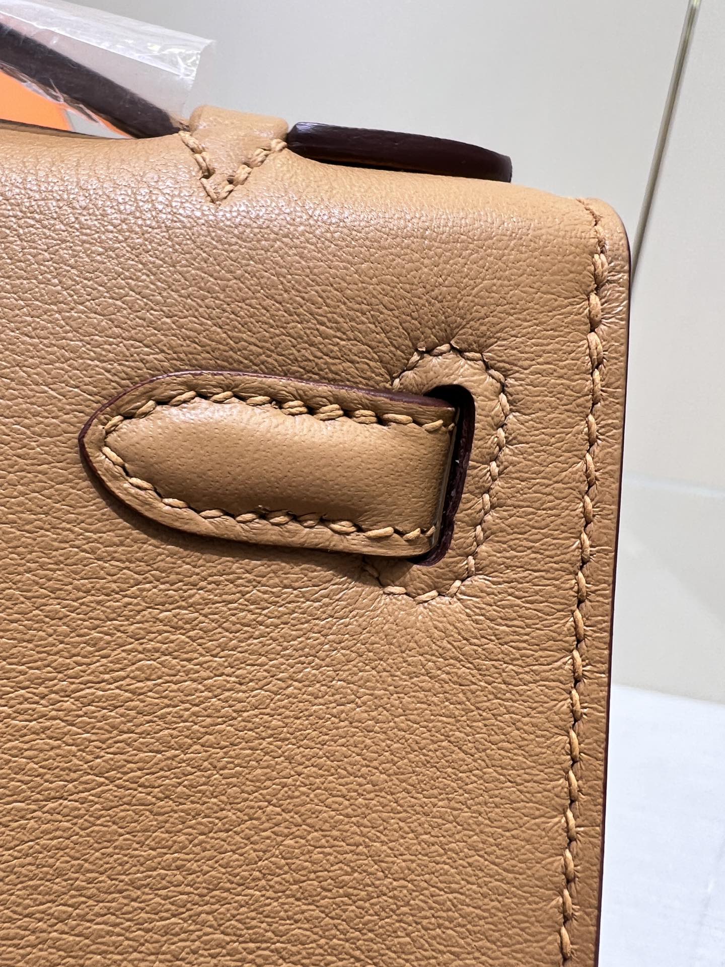 HM ケリー ポシェット 22cm ブラウン スイフト シルバー金具
