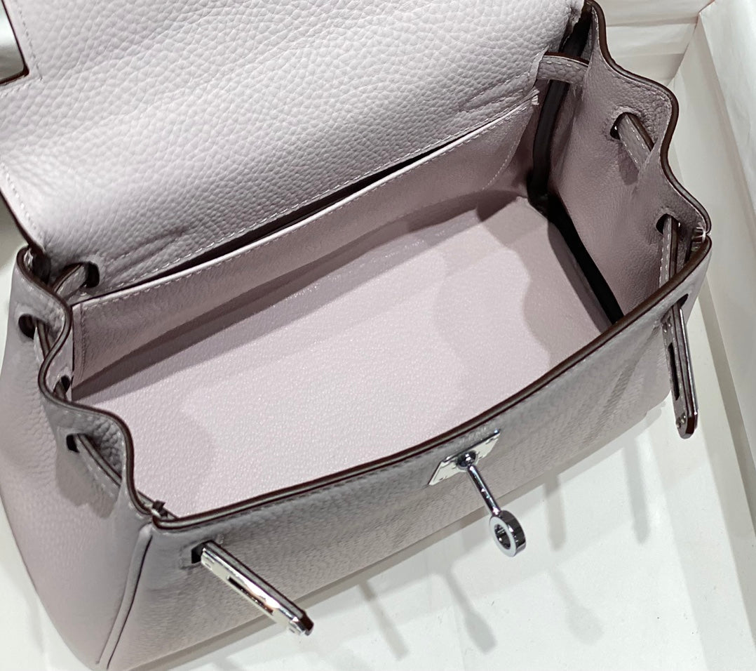 HM ミニケリー 20cm ピンク トーゴレザー シルバー金具