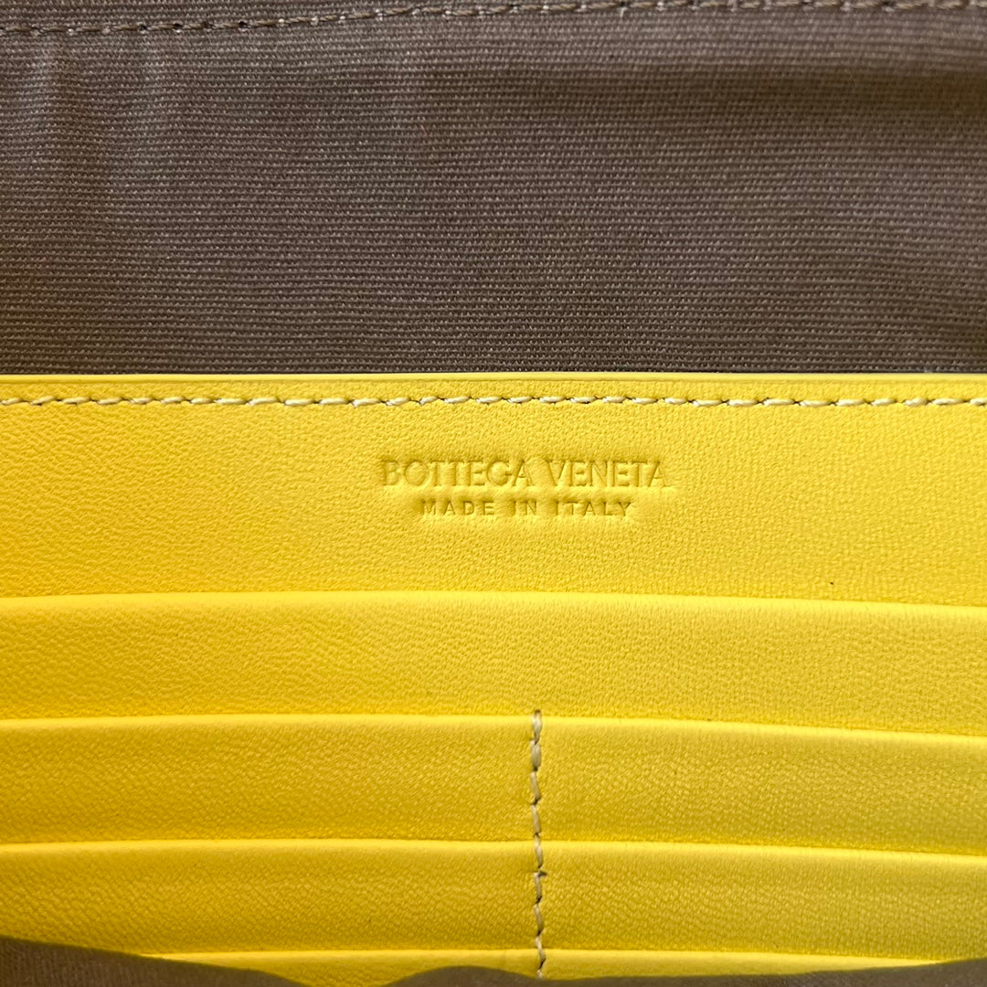 INTRECCIATO 30 EN CUIR D'AGNEAU JAUNE CLAIR