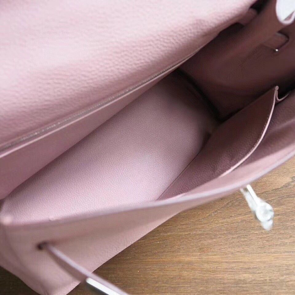 HM KELLY 28CM ROSE TOGO QUINCAILLERIE ARGENTÉE