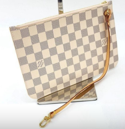 accessoires de sac gris crème Neverfull