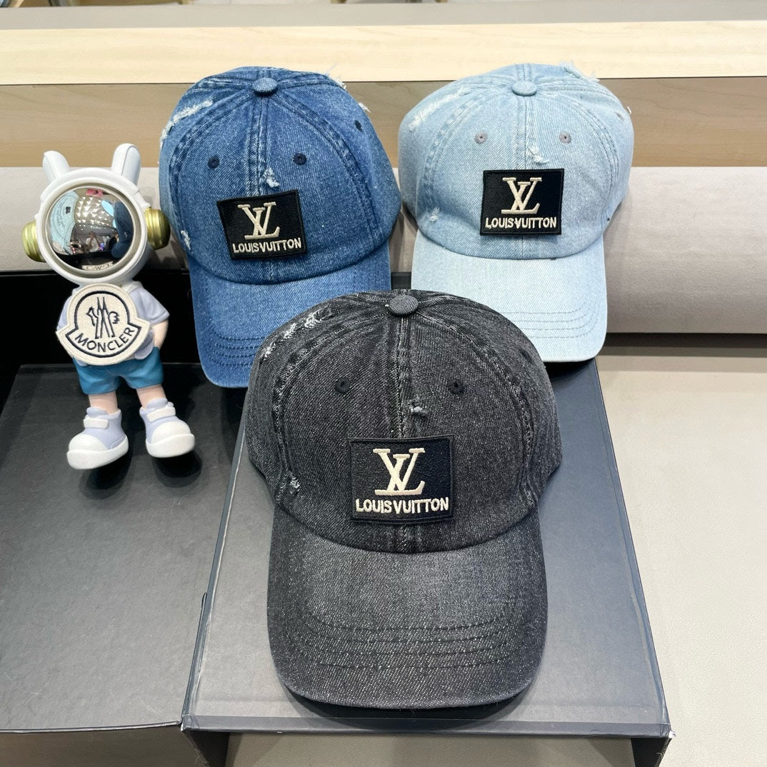 CASQUETTE DE BASEBALL EN DENIM BLEU CLAIR 406959
