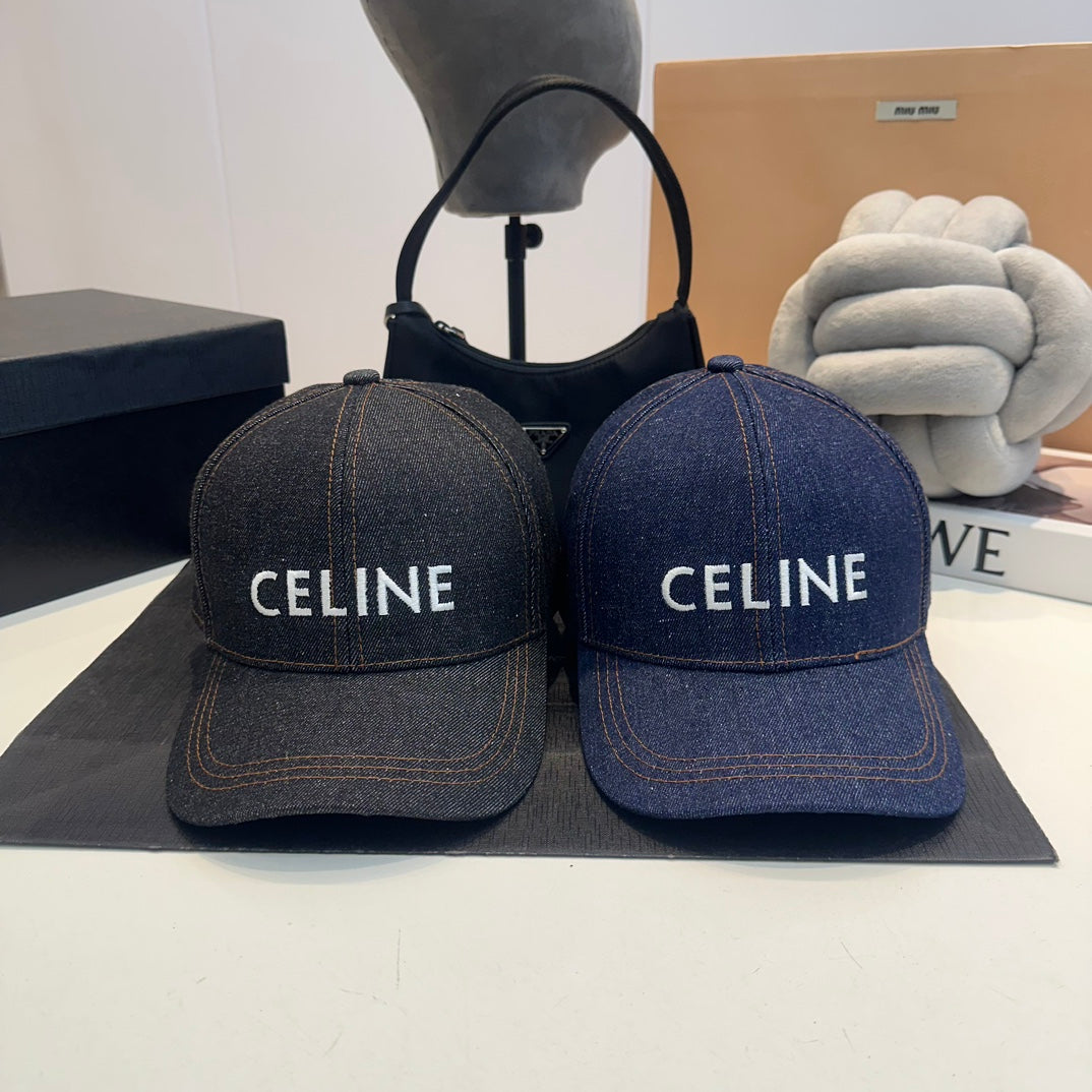 Casquette Celin en denim bleu 210428