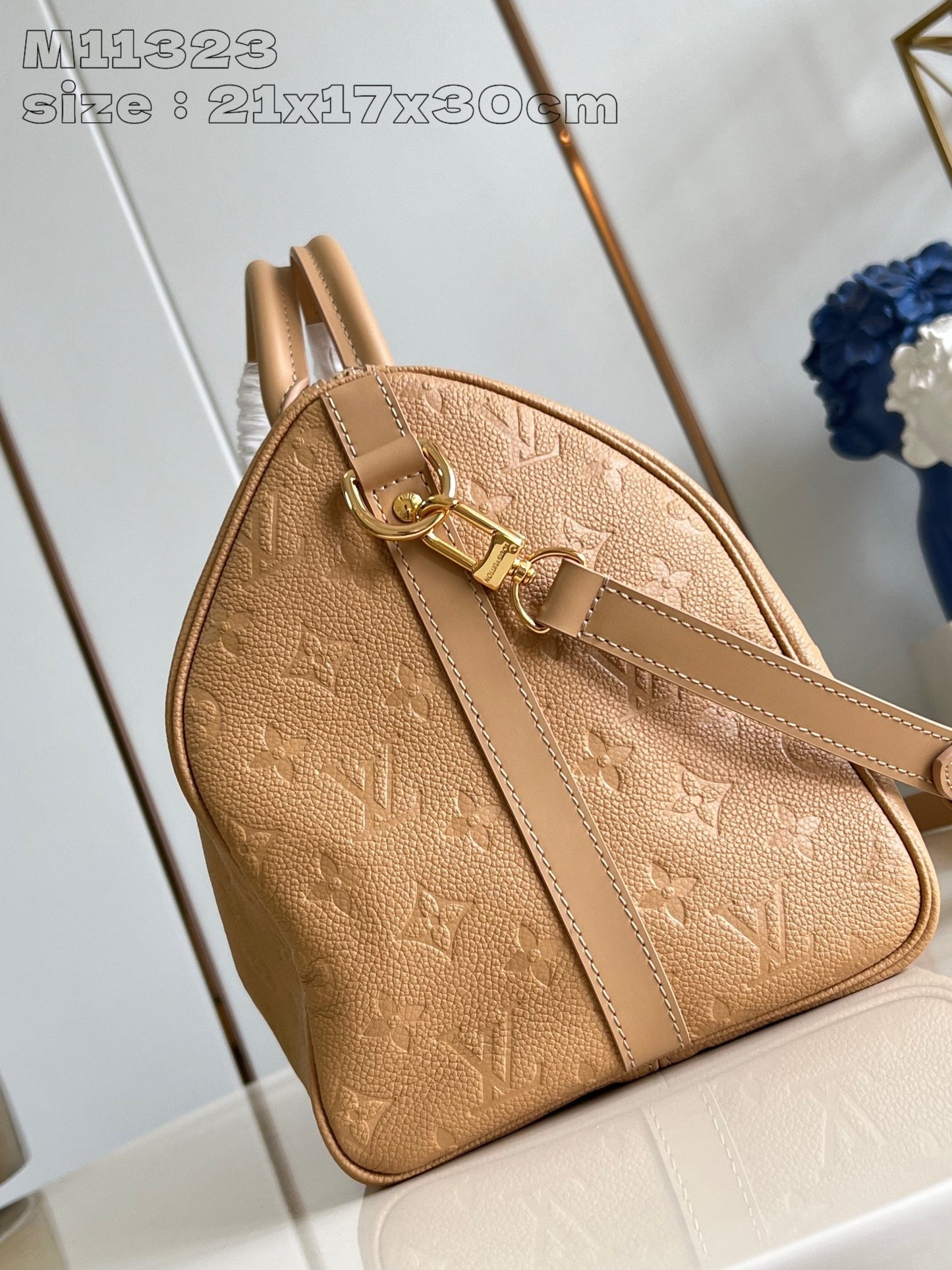 Speedy Soft 30 Cuir de vachette monogrammé beige Arizona