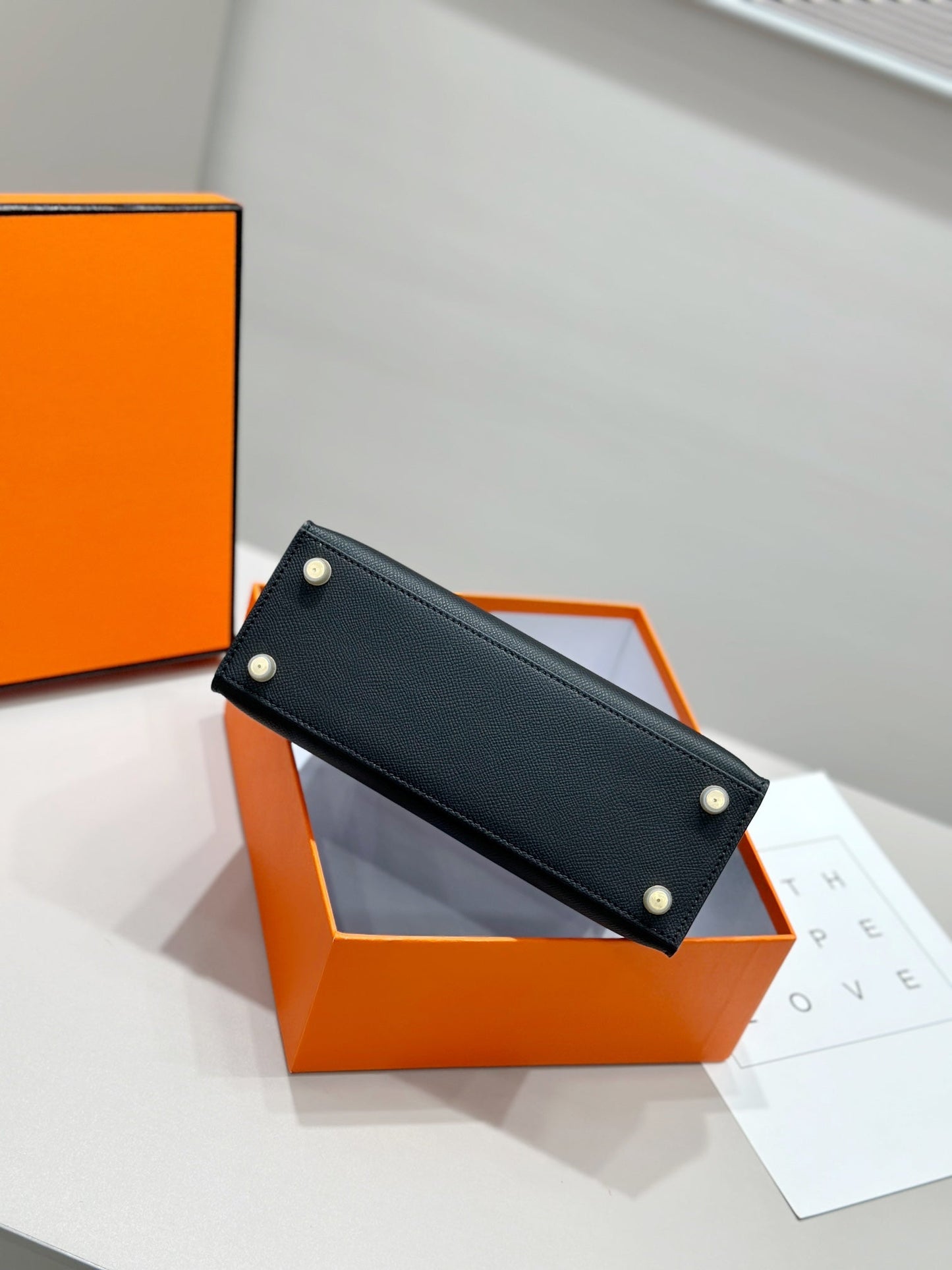 HM ケリー 25cm ブラック エプソムレザー ゴールド金具
