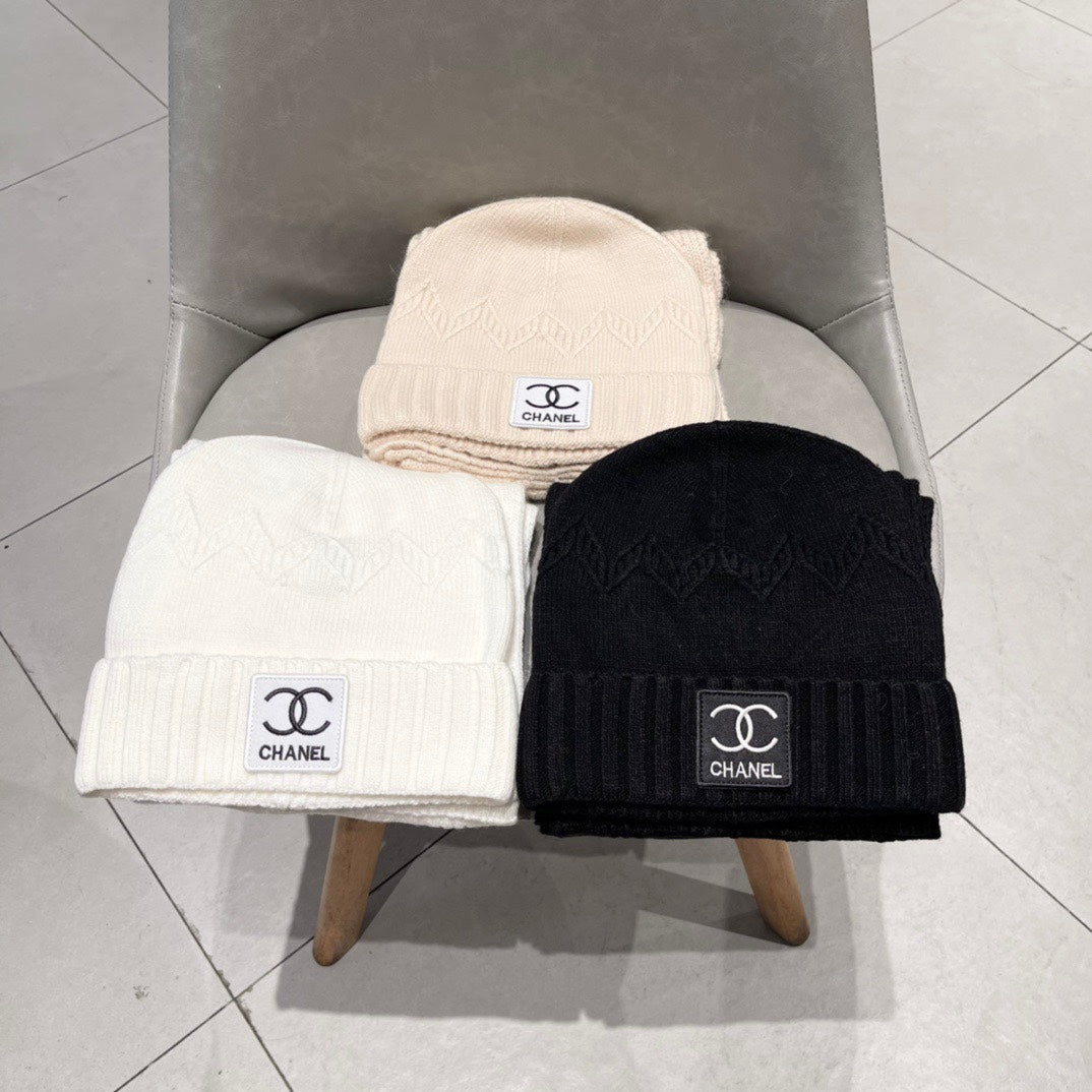 ENSEMBLE BONNET ET ÉCHARPE BISQUE BEIGE 427884