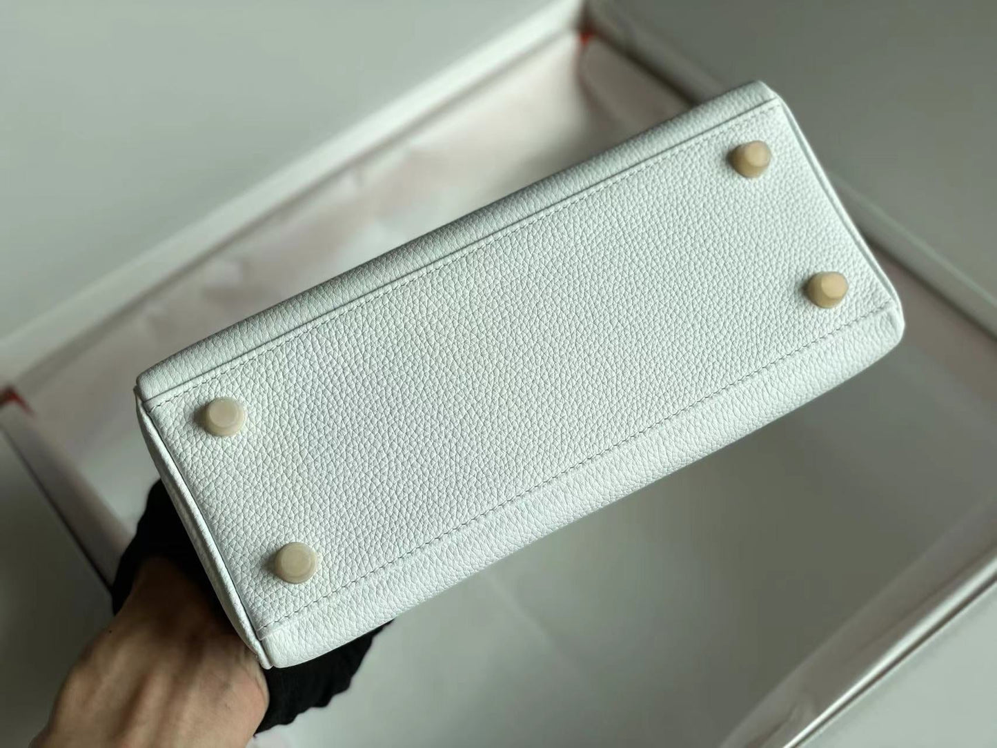 バーキン 25 バッグ(ホワイトカーフスキン、カラフルなステッカー付き、オーダーメイド)