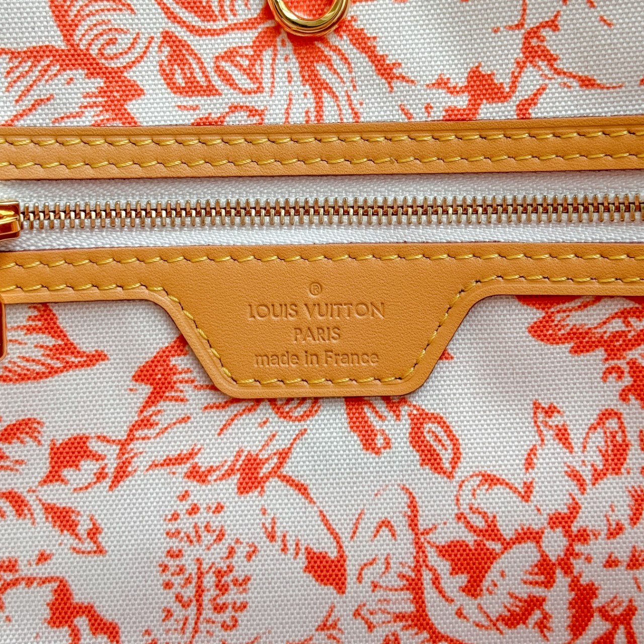 Sac à dos Neverfull mm 31 cm en toile monogrammée corail