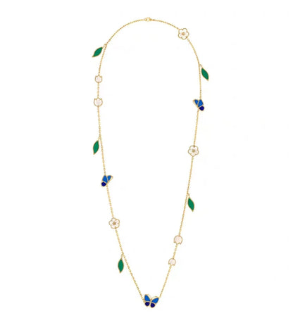 2026 New Arrival LUCKY SPRING CLOVER 5 MOTIF BRACELET&NECKLACE&RING SET