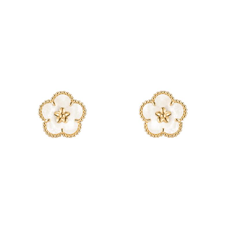 2026 NEW STYLE LUCKY SPRING WHITE MOP EARRINGS