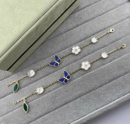2026 New Arrival LUCKY SPRING CLOVER 5 MOTIF BRACELET