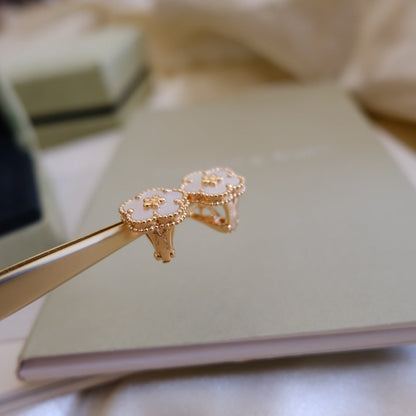 2026 NEW STYLE LUCKY SPRING WHITE MOP EARRINGS