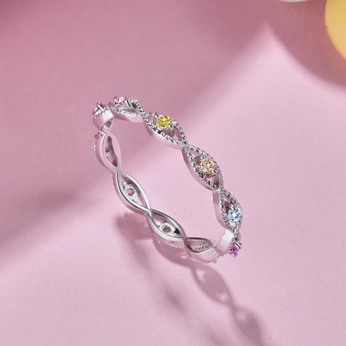 [HOT] Bague quotidienne élégante et énergique à coupe ronde