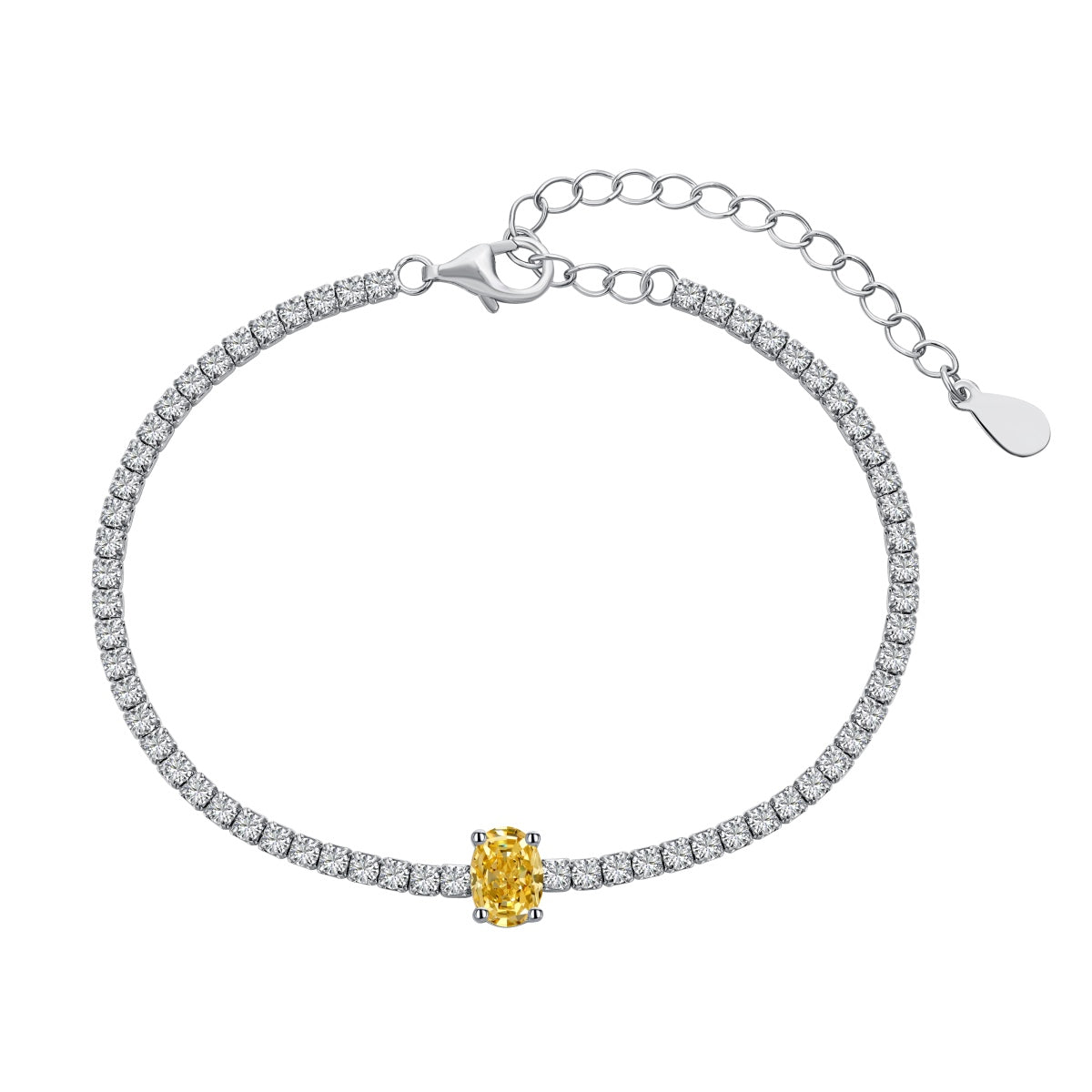 [HOT]0.75カラットの絶妙なオーバルカットデイリーブレスレット