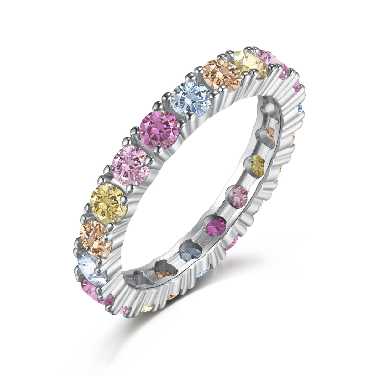 [HOT] Bague de tennis ronde brillante et éblouissante