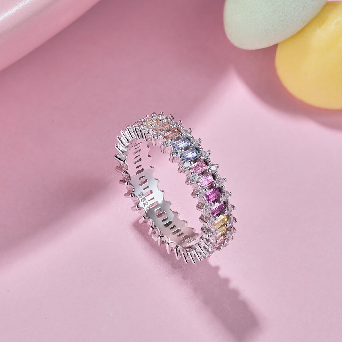 [HOT]Splashy Ornate Emerald Cut Cocktail Ring
