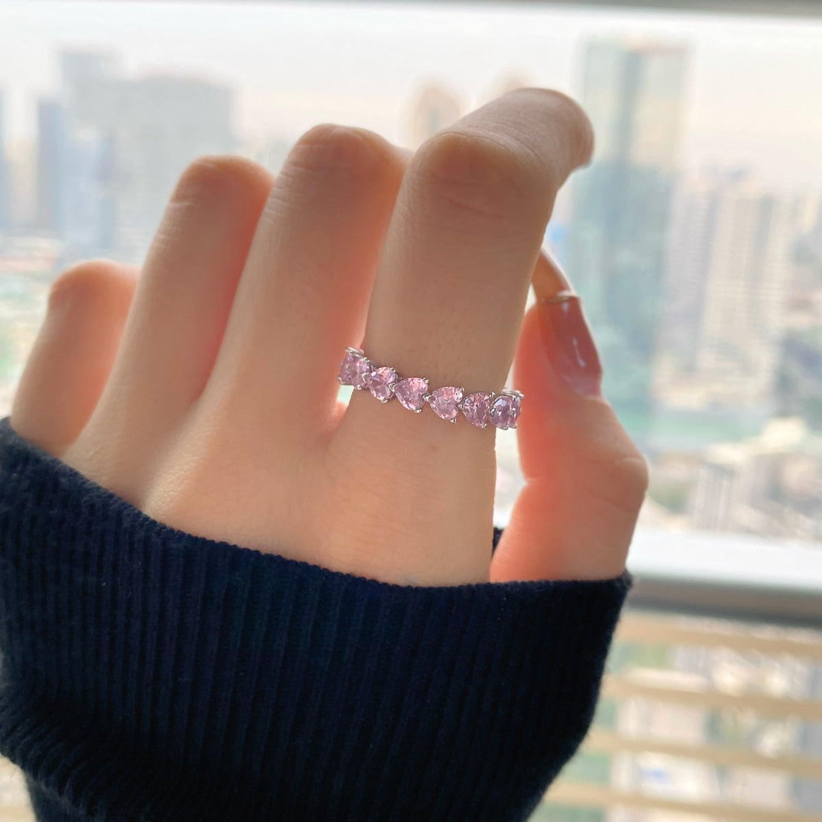 [HOT]0.25 Carat Radiant Romance Heart Cut Lover Ring