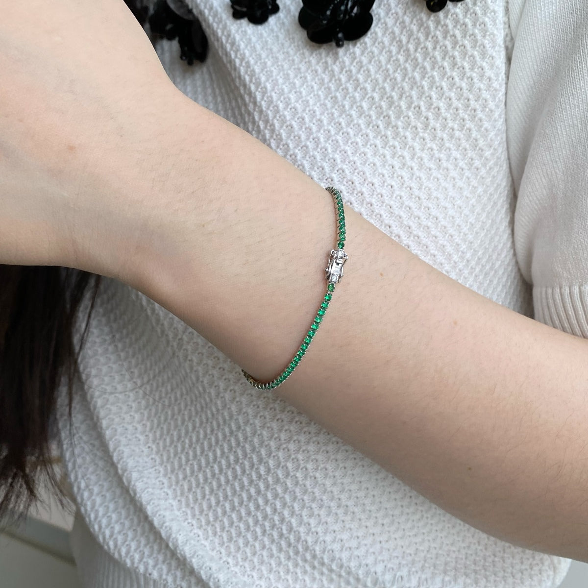 [HOT]Dazzling Colorful Round Cut Daily Bracelet