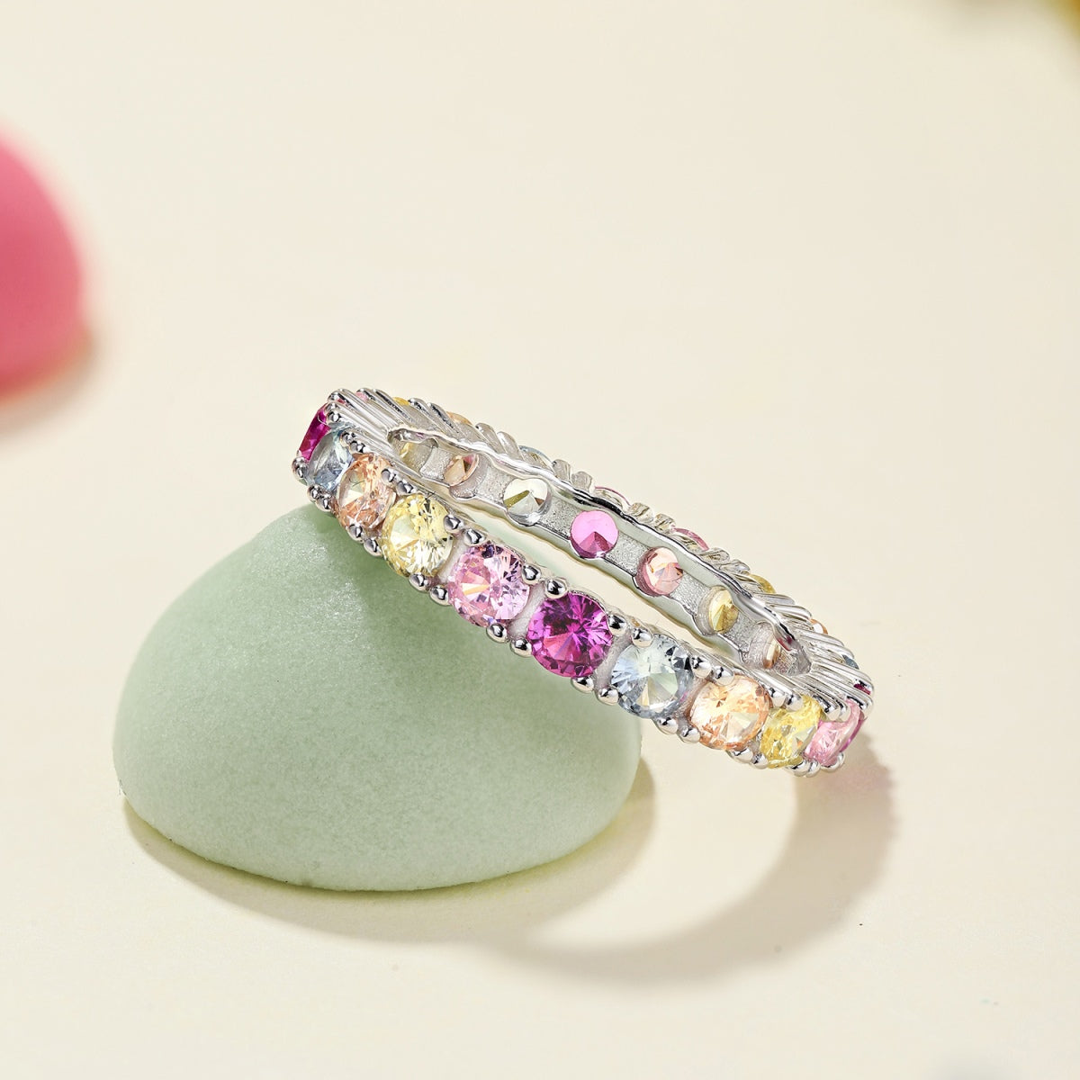 [HOT] Bague de tennis ronde brillante et éblouissante