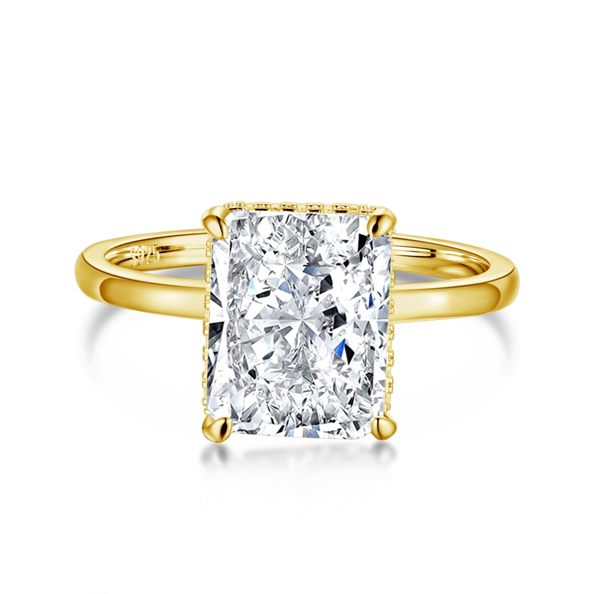 [HOT]4.0 Carat Ornate Enchanting Radiand Cut Banquet Ring