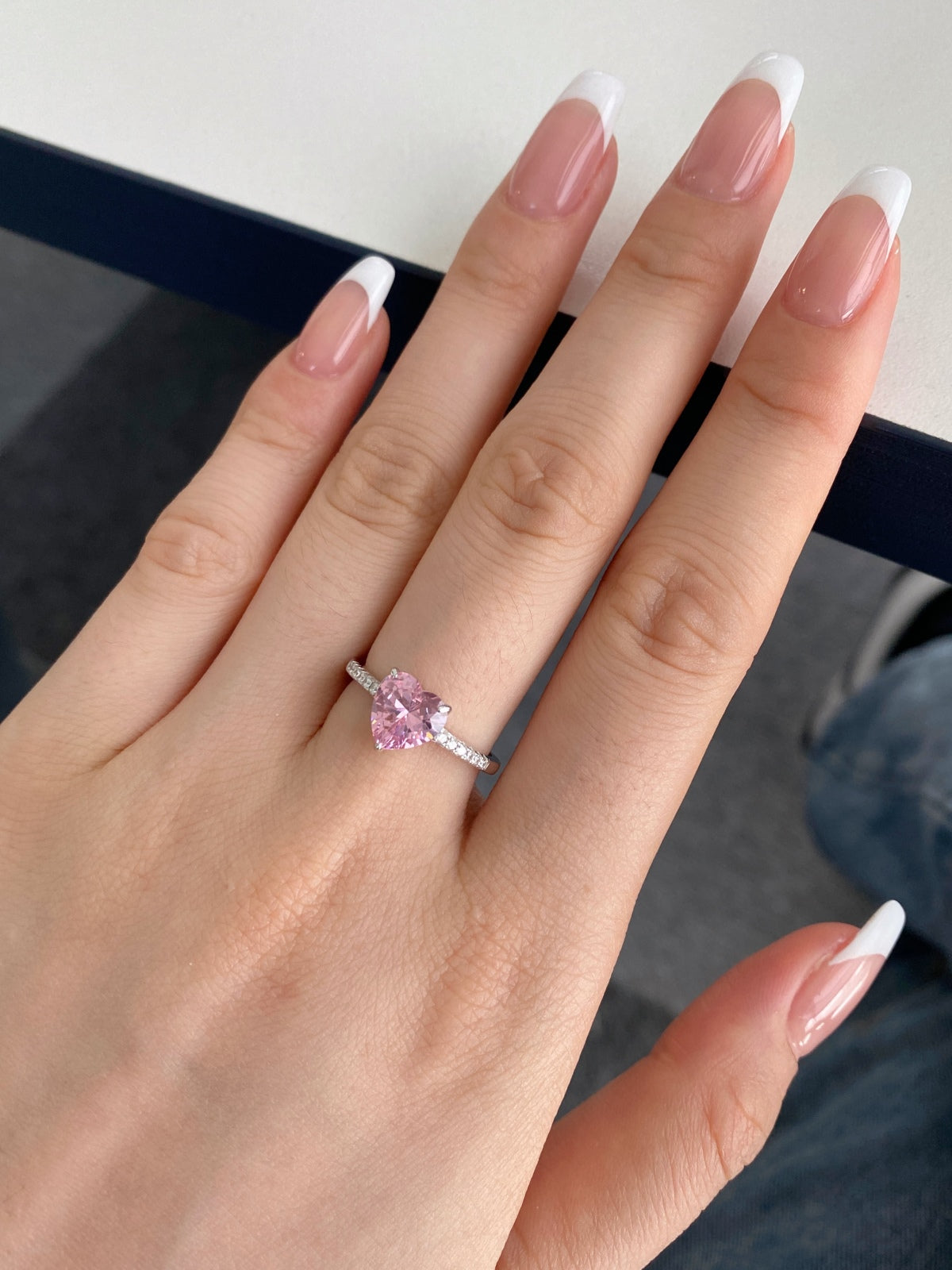 [HOT] Bague d'amoureux en forme de cœur éblouissante et brillante de 2,0 carats