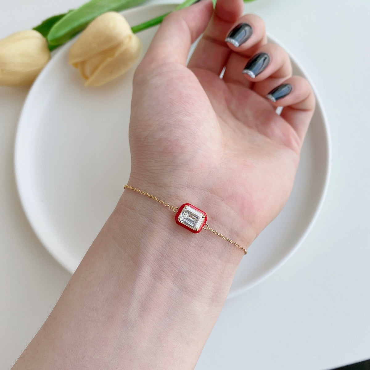 [HOT] Bracelet quotidien scintillant et coloré en émeraude taille 2,0 carats