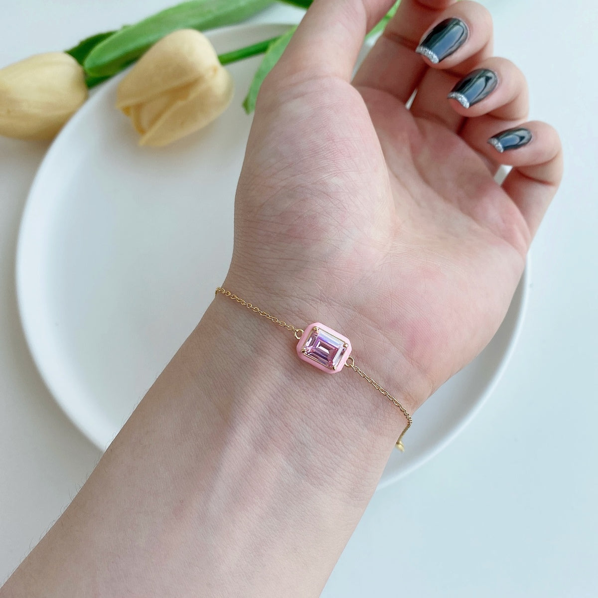 [HOT] Bracelet quotidien scintillant et coloré en émeraude taille 2,0 carats