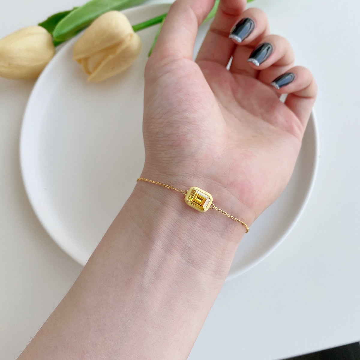 [HOT] Bracelet quotidien scintillant et coloré en émeraude taille 2,0 carats