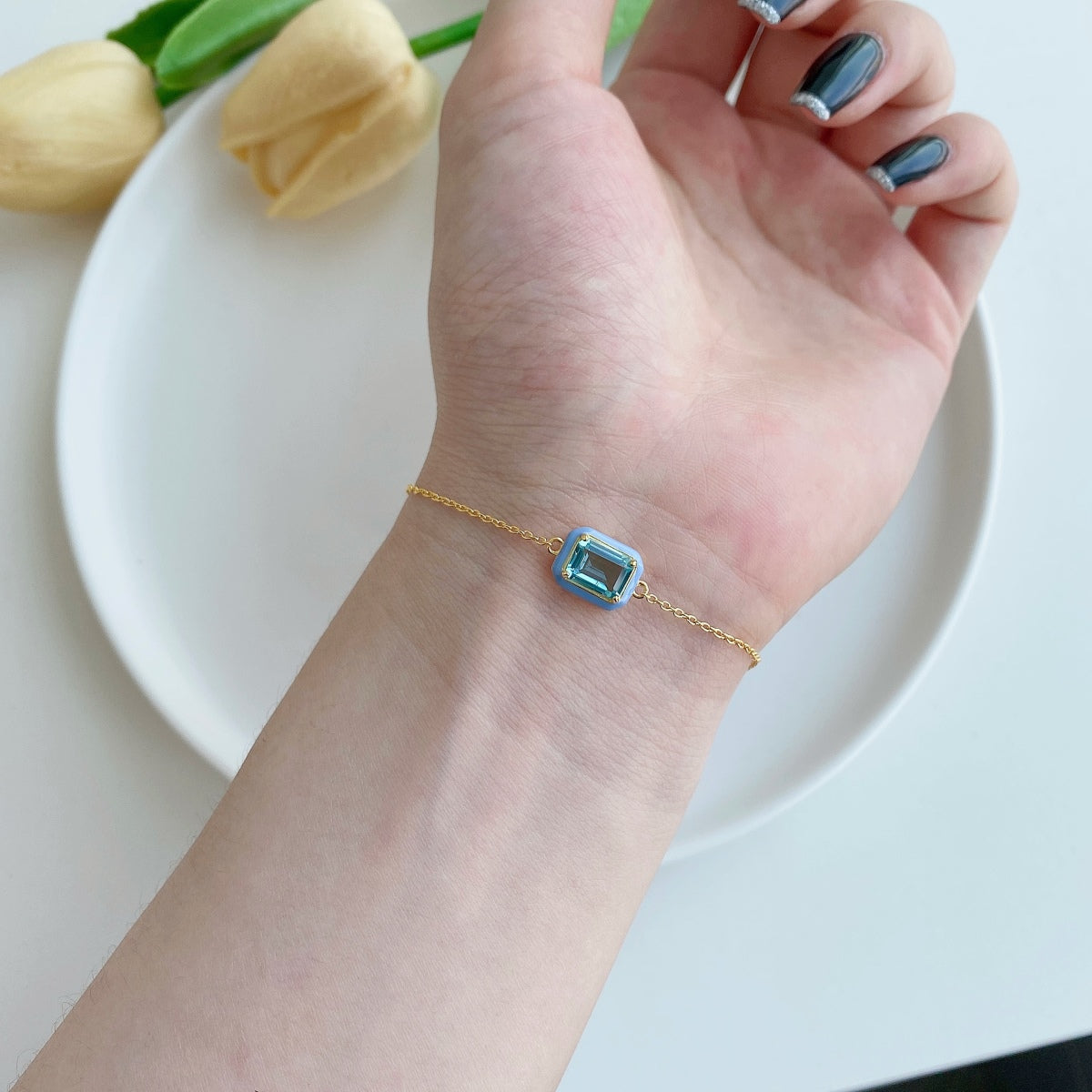 [HOT] Bracelet quotidien scintillant et coloré en émeraude taille 2,0 carats