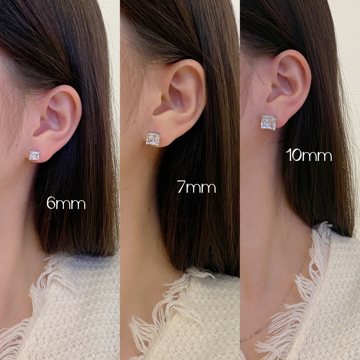 [HOT] Boucles d'oreilles délicates de forme carrée