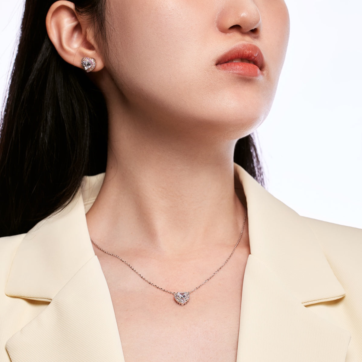 [HOT] Boucles d'oreilles éblouissantes en forme de cœur pour amoureux