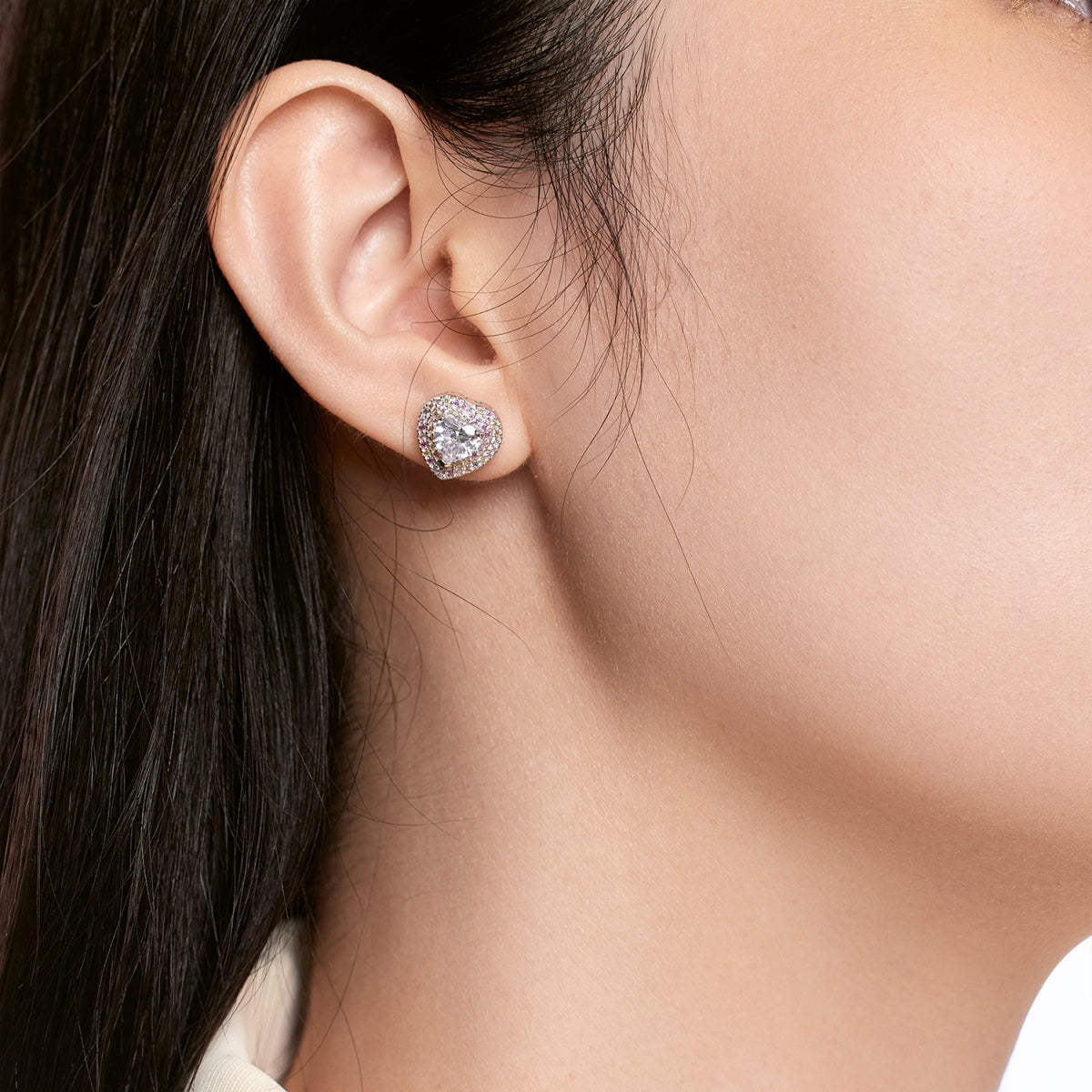 [HOT] Boucles d'oreilles éblouissantes en forme de cœur pour amoureux