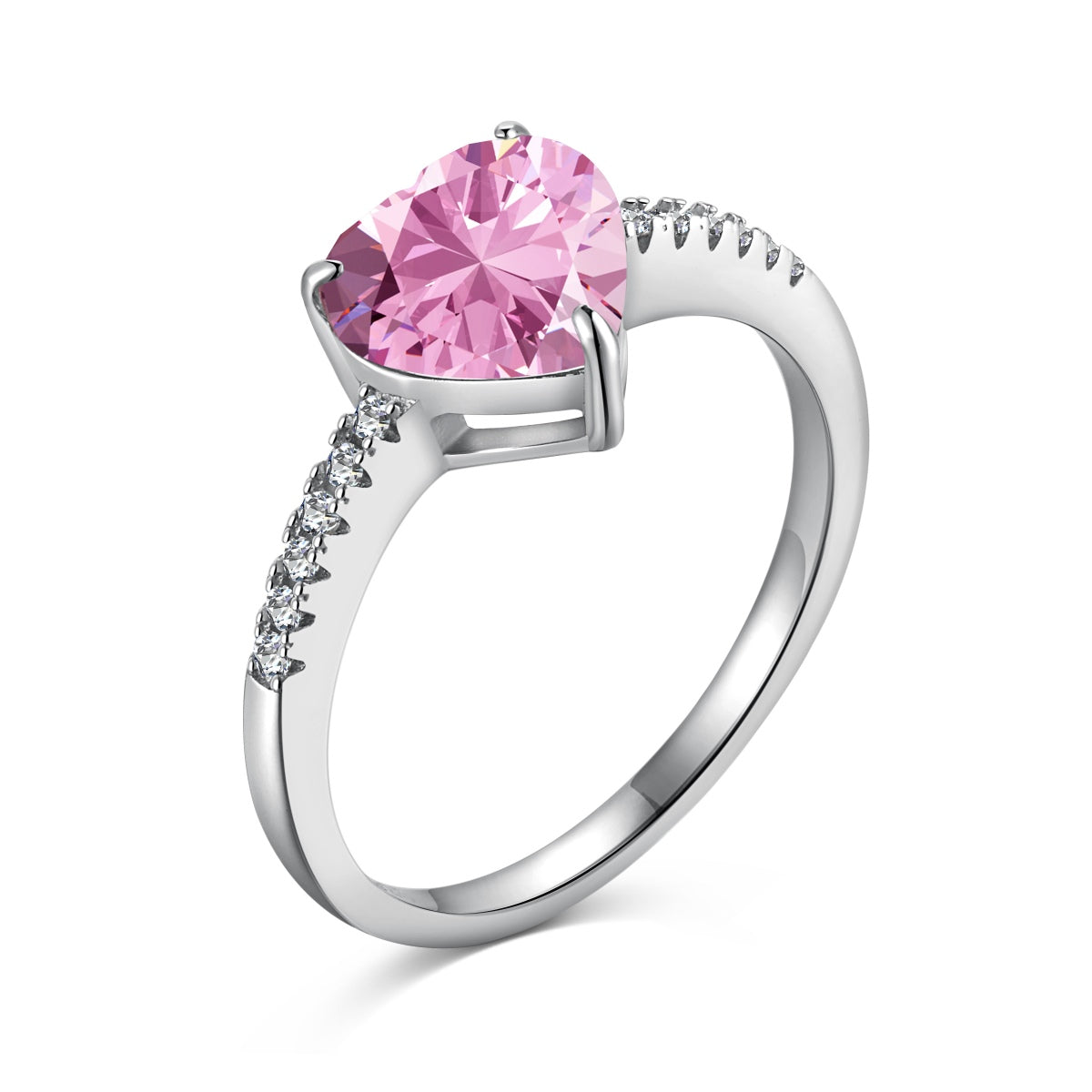 [HOT] Bague d'amoureux en forme de cœur éblouissante et brillante de 2,0 carats