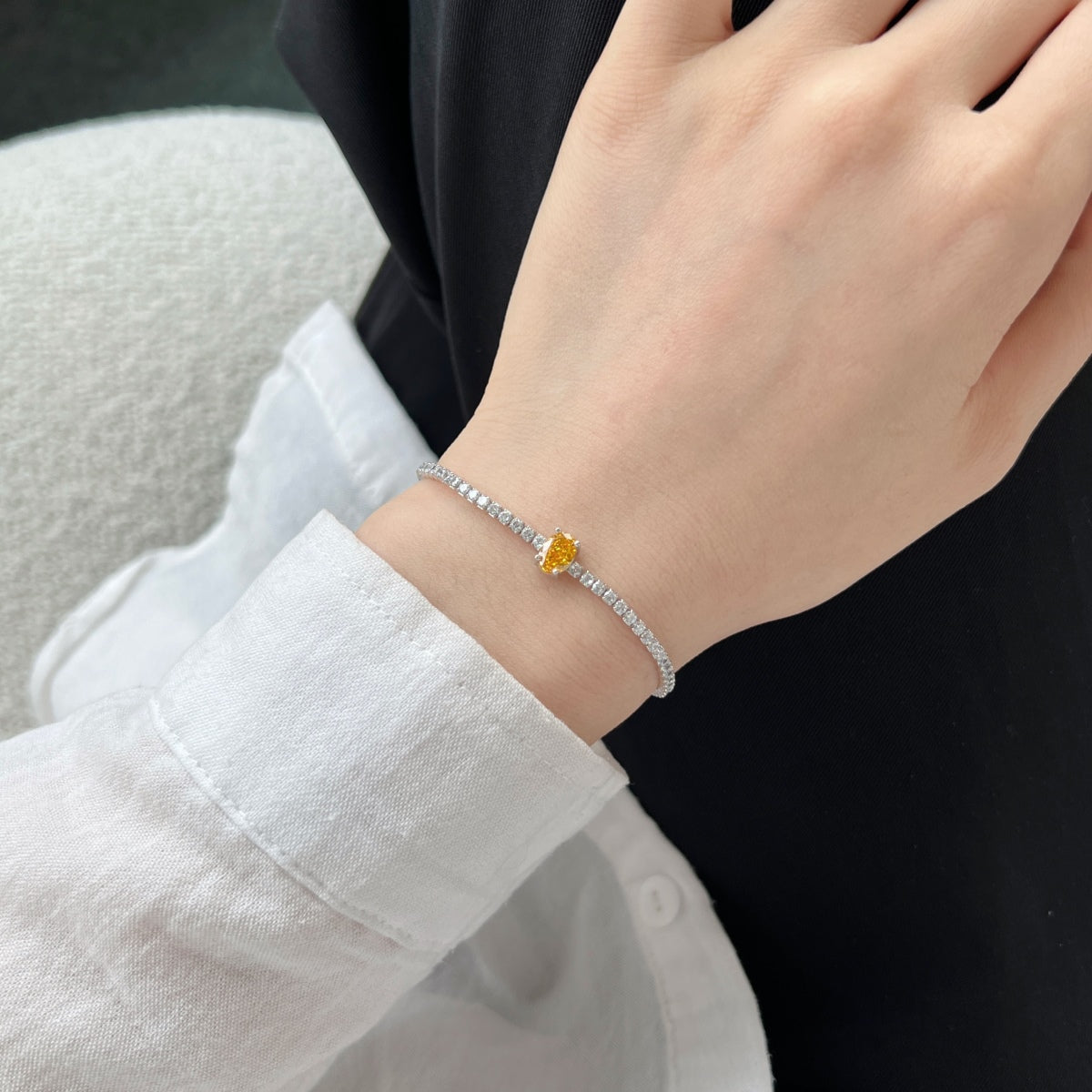 [HOT]0.75カラットの絶妙なオーバルカットデイリーブレスレット