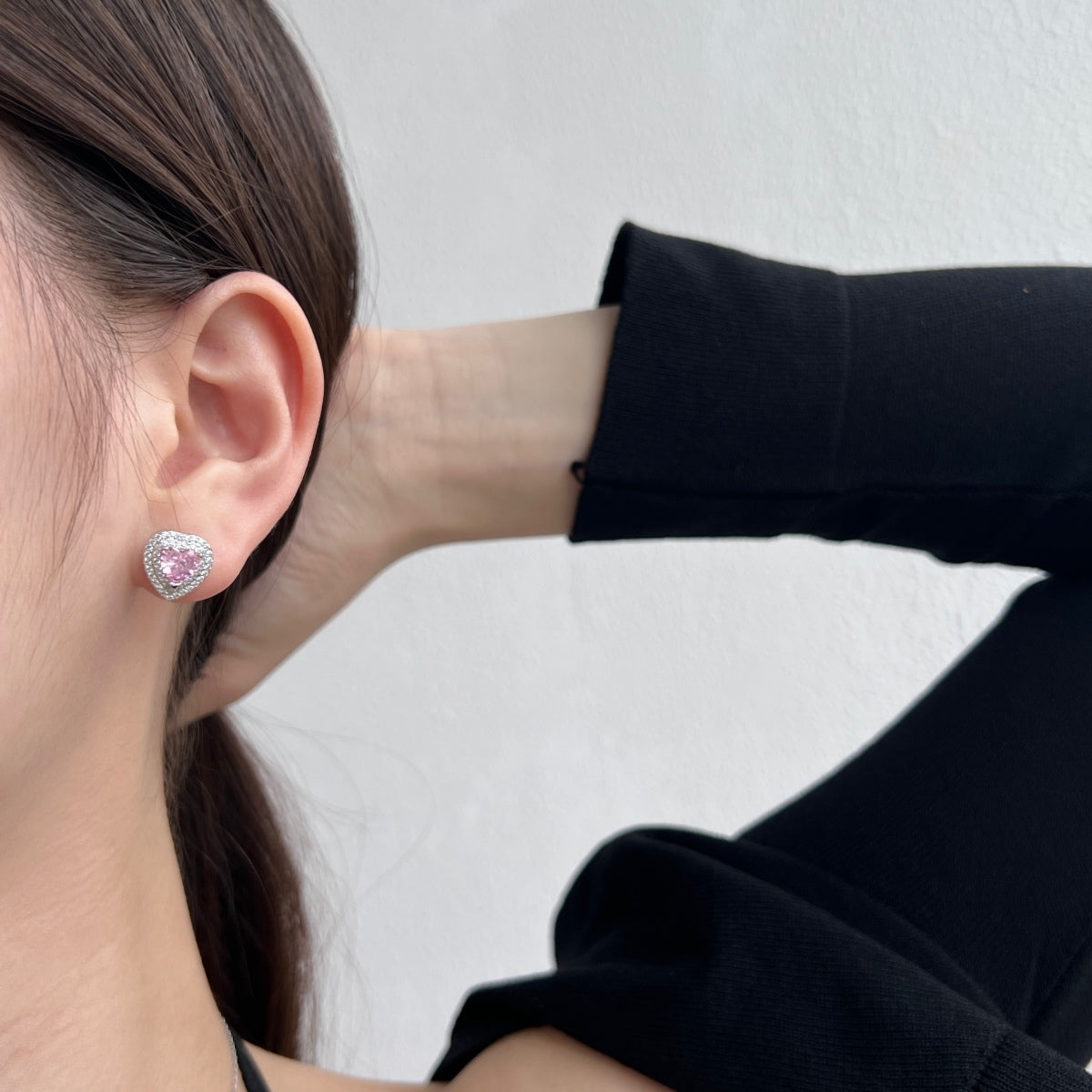 [HOT] Boucles d'oreilles éblouissantes en forme de cœur pour amoureux