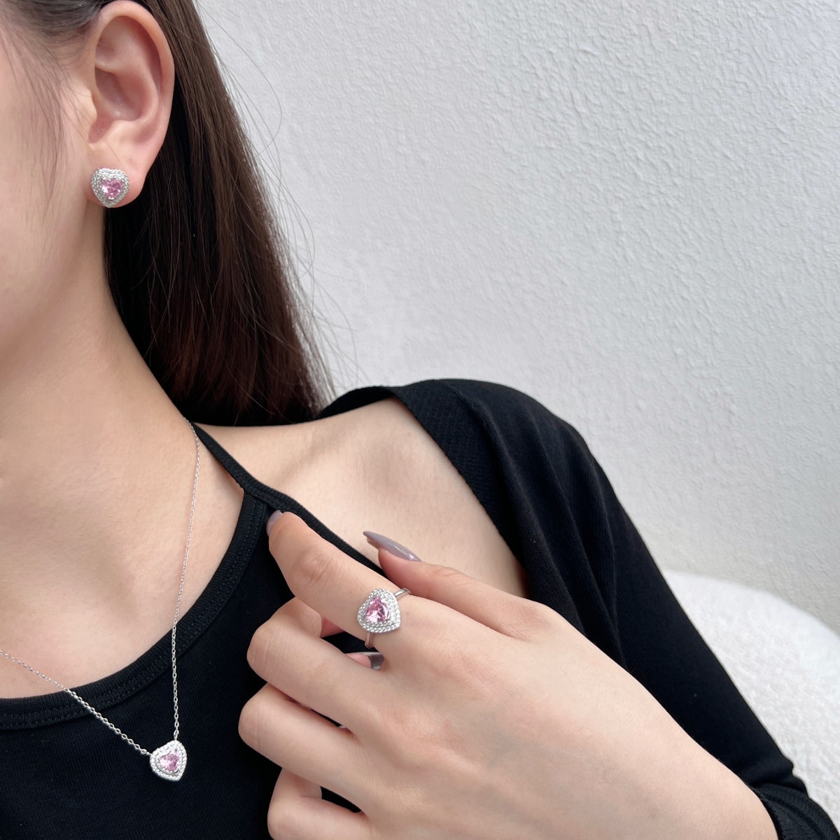 [HOT] Boucles d'oreilles éblouissantes en forme de cœur pour amoureux