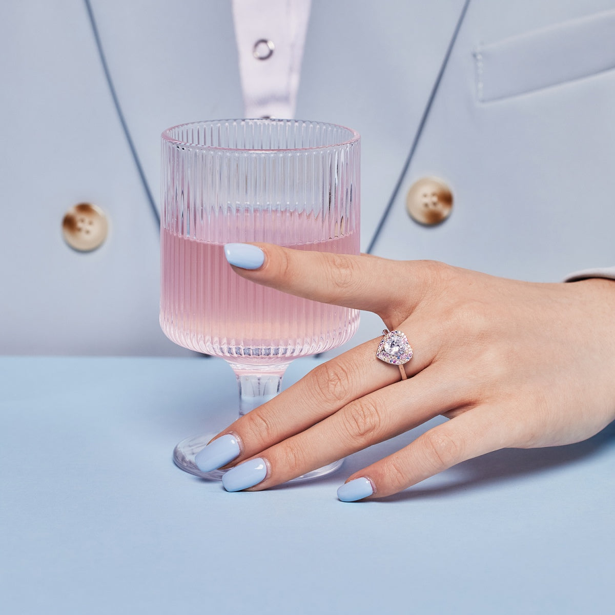 [HOT] Bague de mariage délicate et éclatante en forme de cœur
