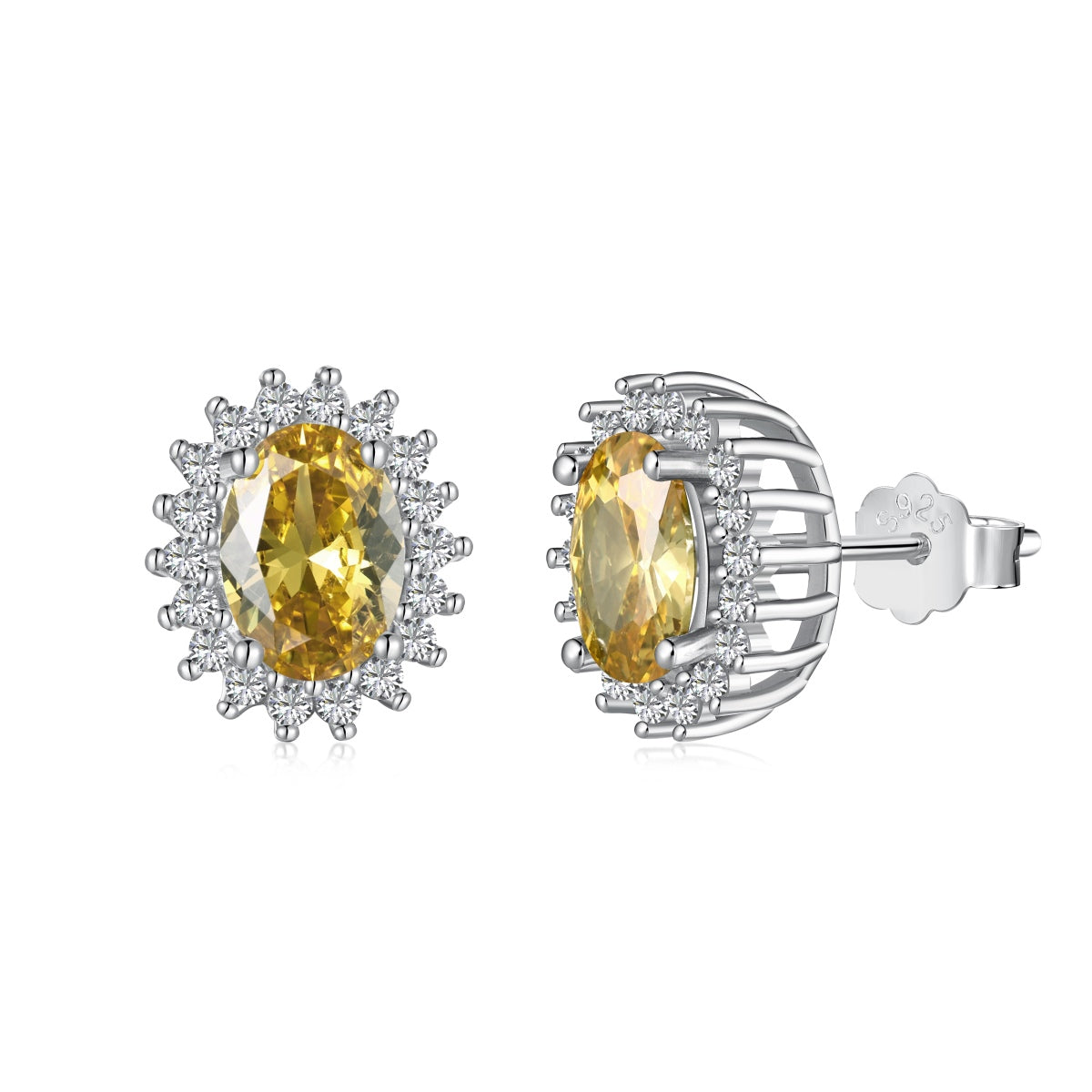 [HOT] Boucles d'oreilles délicates à coupe ovale radiante pour le quotidien
