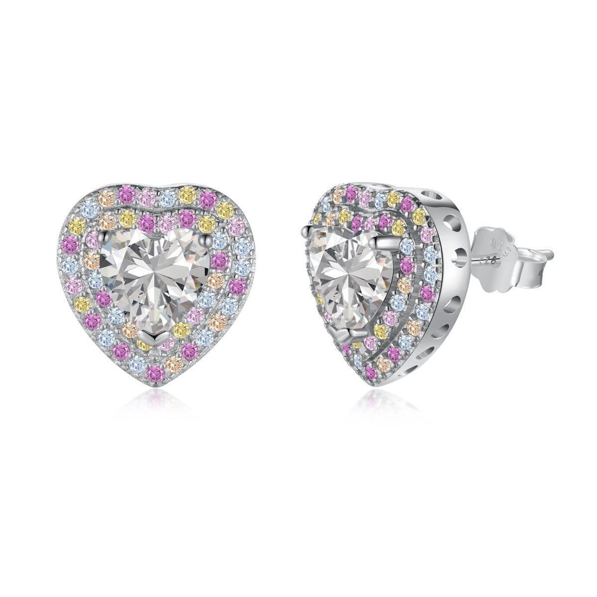 [HOT] Boucles d'oreilles éblouissantes en forme de cœur pour amoureux